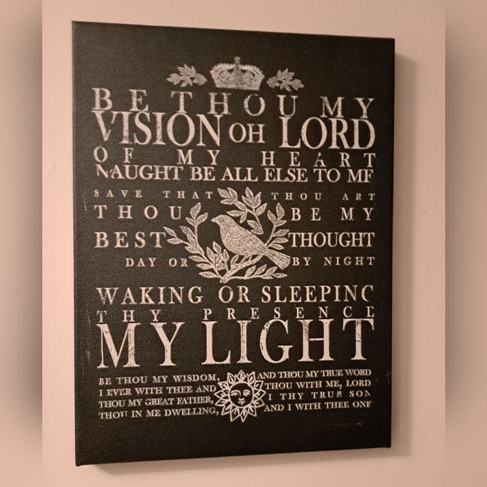 Wall hanging with saying